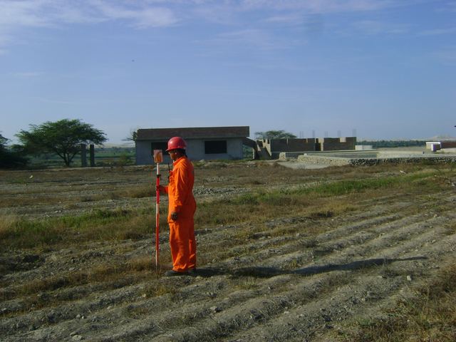 Trabajo de campo en zona de proyecto